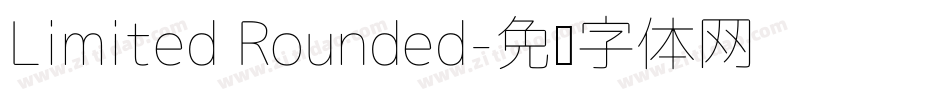 Limited Rounded字体转换